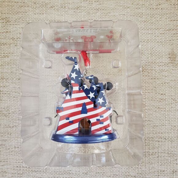 Disney Parks Mickey And Minnie Mouse  Castle Americana Ornament - Picture 4 of 10